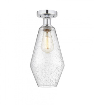 Cindyrella - 1 Light - 7 inch - Polished Chrome - Semi-Flush Mount (3442|616-1F-PC-G654-7)