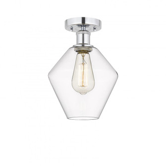 Cindyrella - 1 Light - 8 inch - Polished Chrome - Semi-Flush Mount (3442|616-1F-PC-G652-8)