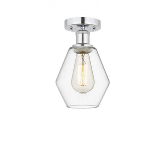 Cindyrella - 1 Light - 6 inch - Polished Chrome - Semi-Flush Mount (3442|616-1F-PC-G652-6)