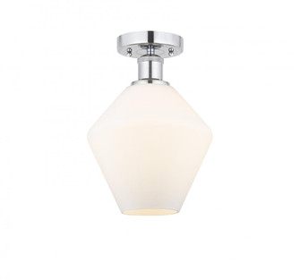 Cindyrella - 1 Light - 8 inch - Polished Chrome - Semi-Flush Mount (3442|616-1F-PC-G651-8)