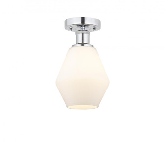 Cindyrella - 1 Light - 6 inch - Polished Chrome - Semi-Flush Mount (3442|616-1F-PC-G651-6)