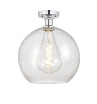 Athens - 1 Light - 12 inch - Polished Chrome - Semi-Flush Mount (3442|616-1F-PC-G124-12)