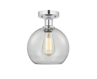 Athens - 1 Light - 8 inch - Polished Chrome - Semi-Flush Mount (3442|616-1F-PC-G122-8)