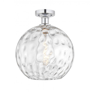 Athens Water Glass - 1 Light - 12 inch - Polished Chrome - Semi-Flush Mount (3442|616-1F-PC-G1215-12)
