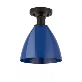 Plymouth - 1 Light - 8 inch - Oil Rubbed Bronze - Semi-Flush Mount (3442|616-1F-OB-MBD-75-BL)