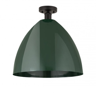 Plymouth - 1 Light - 16 inch - Oil Rubbed Bronze - Semi-Flush Mount (3442|616-1F-OB-MBD-16-GR)