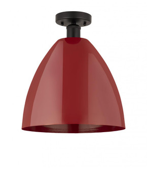 Plymouth - 1 Light - 12 inch - Oil Rubbed Bronze - Semi-Flush Mount (3442|616-1F-OB-MBD-12-RD)