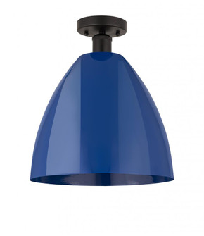Plymouth - 1 Light - 12 inch - Oil Rubbed Bronze - Semi-Flush Mount (3442|616-1F-OB-MBD-12-BL)