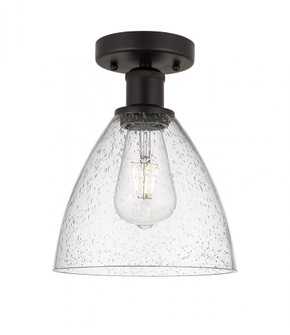 Bristol - 1 Light - 8 inch - Oil Rubbed Bronze - Semi-Flush Mount (3442|616-1F-OB-GBD-754)