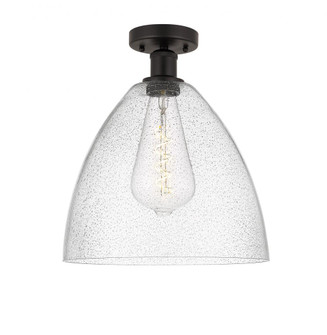 Bristol - 1 Light - 12 inch - Oil Rubbed Bronze - Semi-Flush Mount (3442|616-1F-OB-GBD-124)