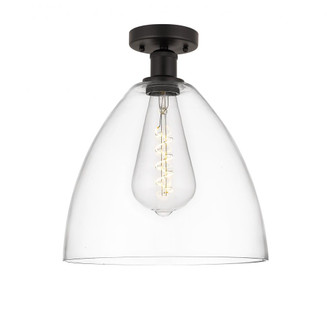 Bristol - 1 Light - 12 inch - Oil Rubbed Bronze - Semi-Flush Mount (3442|616-1F-OB-GBD-122)