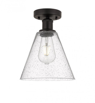 Berkshire - 1 Light - 8 inch - Oil Rubbed Bronze - Semi-Flush Mount (3442|616-1F-OB-GBC-84)