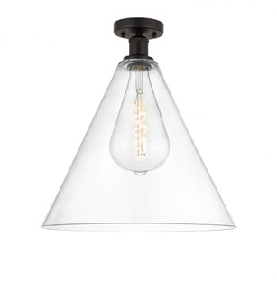 Berkshire - 1 Light - 16 inch - Oil Rubbed Bronze - Semi-Flush Mount (3442|616-1F-OB-GBC-162)