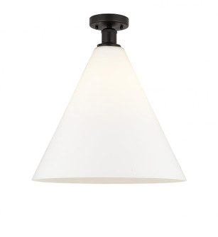 Berkshire - 1 Light - 16 inch - Oil Rubbed Bronze - Semi-Flush Mount (3442|616-1F-OB-GBC-161)