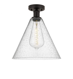 Berkshire - 1 Light - 12 inch - Oil Rubbed Bronze - Semi-Flush Mount (3442|616-1F-OB-GBC-124)