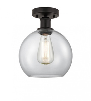 Athens - 1 Light - 8 inch - Oil Rubbed Bronze - Semi-Flush Mount (3442|616-1F-OB-G122-8)