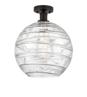 Athens Deco Swirl - 1 Light - 12 inch - Oil Rubbed Bronze - Semi-Flush Mount (3442|616-1F-OB-G1213-12)