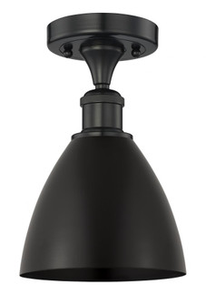 Bristol - 1 Light - 8 inch - Matte Black - Semi-Flush Mount (3442|616-1F-BK-MBD-75-BK)
