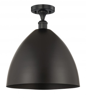 Bristol - 1 Light - 16 inch - Matte Black - Semi-Flush Mount (3442|616-1F-BK-MBD-16-BK)