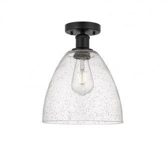 Bristol - 1 Light - 9 inch - Matte Black - Semi-Flush Mount (3442|616-1F-BK-GBD-94)