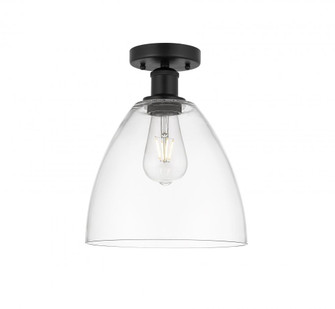 Bristol - 1 Light - 9 inch - Matte Black - Semi-Flush Mount (3442|616-1F-BK-GBD-92)