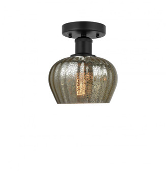 Fenton - 1 Light - 7 inch - Matte Black - Semi-Flush Mount (3442|616-1F-BK-G96)