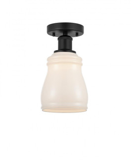 Ellery - 1 Light - 5 inch - Matte Black - Semi-Flush Mount (3442|616-1F-BK-G391)