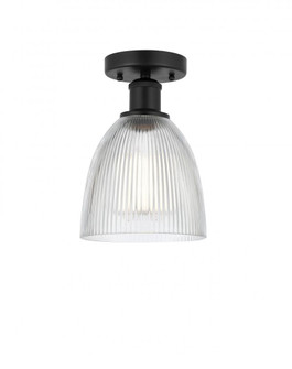 Castile - 1 Light - 6 inch - Matte Black - Semi-Flush Mount (3442|616-1F-BK-G382)