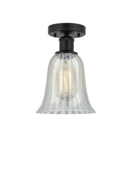 Hanover - 1 Light - 6 inch - Matte Black - Semi-Flush Mount (3442|616-1F-BK-G2811)