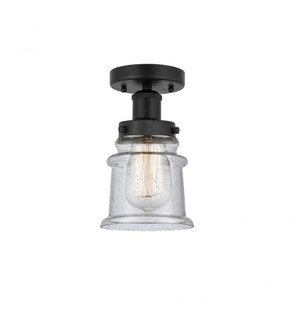 Canton - 1 Light - 5 inch - Matte Black - Semi-Flush Mount (3442|616-1F-BK-G184S)