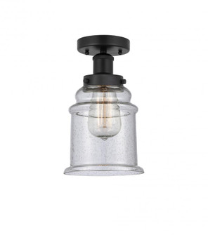 Canton - 1 Light - 6 inch - Matte Black - Semi-Flush Mount (3442|616-1F-BK-G184)