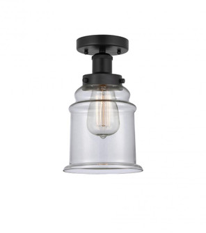 Canton - 1 Light - 6 inch - Matte Black - Semi-Flush Mount (3442|616-1F-BK-G182)