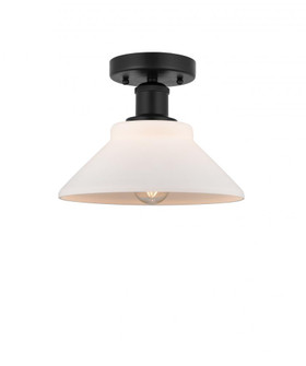 Orwell - 1 Light - 8 inch - Matte Black - Semi-Flush Mount (3442|616-1F-BK-G131)