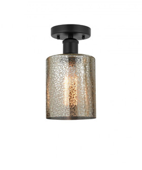 Cobbleskill - 1 Light - 5 inch - Matte Black - Semi-Flush Mount (3442|616-1F-BK-G116)