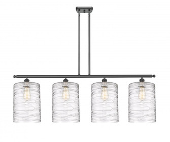 Cobbleskill - 4 Light - 48 inch - Matte Black - Stem hung - Island Light (3442|516-4I-BK-G1113-L)