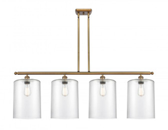 Cobbleskill - 4 Light - 48 inch - Brushed Brass - Stem hung - Island Light (3442|516-4I-BB-G112-L)