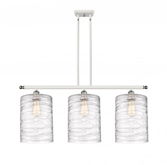 Cobbleskill - 3 Light - 36 inch - White Polished Chrome - Stem hung - Island Light (3442|516-3I-WPC-G1113-L)