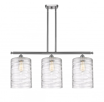 Cobbleskill - 3 Light - 36 inch - Brushed Satin Nickel - Stem hung - Island Light (3442|516-3I-SN-G1113-L)