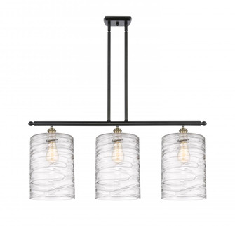 Cobbleskill - 3 Light - 36 inch - Black Antique Brass - Stem hung - Island Light (3442|516-3I-BAB-G1113-L)