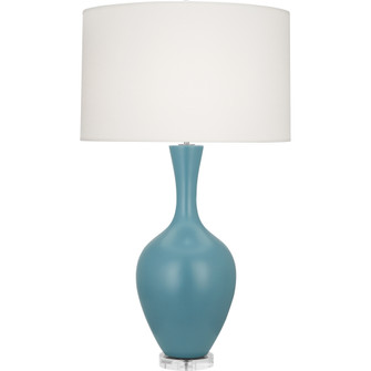 Matte Steel Blue Audrey Table Lamp (237|MOB80)