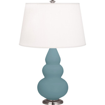 Matte Steel Blue Small Triple Gourd Accent Lamp (237|MOB32)