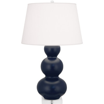 Matte Midnight Blue Triple Gourd Table Lamp (237|MMB43)