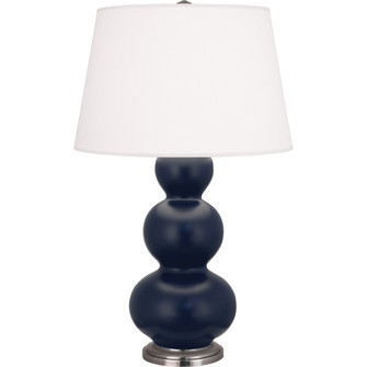 Matte Midnight Blue Triple Gourd Table Lamp (237|MMB42)