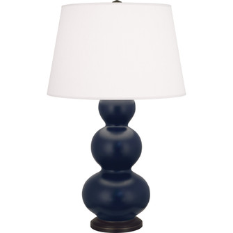 Matte Midnight Blue Triple Gourd Table Lamp (237|MMB41)