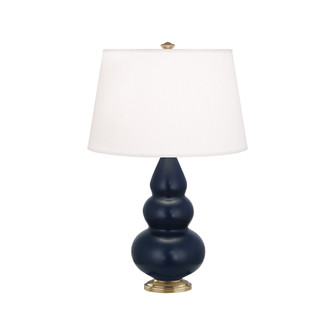 Matte Midnight Blue Small Triple Gourd Accent Lamp (237|MMB30)