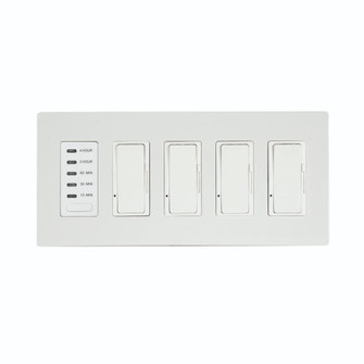 1 TIMER+4 DIMMER, COMPLETE, WH (4304|EFSWTD4)