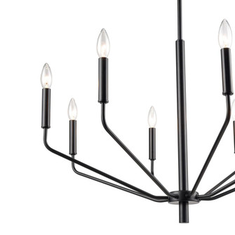 Laurell 8-Light Chandelier Ceiling Light Matte Black (670|8168-MB)