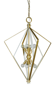 8-Light Polished Nickel/Matte Black Zoe Chandelier (84|3020 PN/MBLACK)