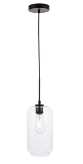 Collier 1 Light Black and Clear Glass Pendant (758|LD2276BK)