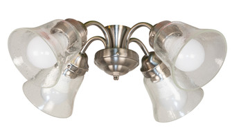 4 Light with 391 Glass w/4x4w LED (20|LK425391-BNK-LED)